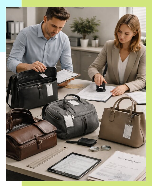 Сертификация сумок в Кинели от 7641 руб. | Алешин-Кнл