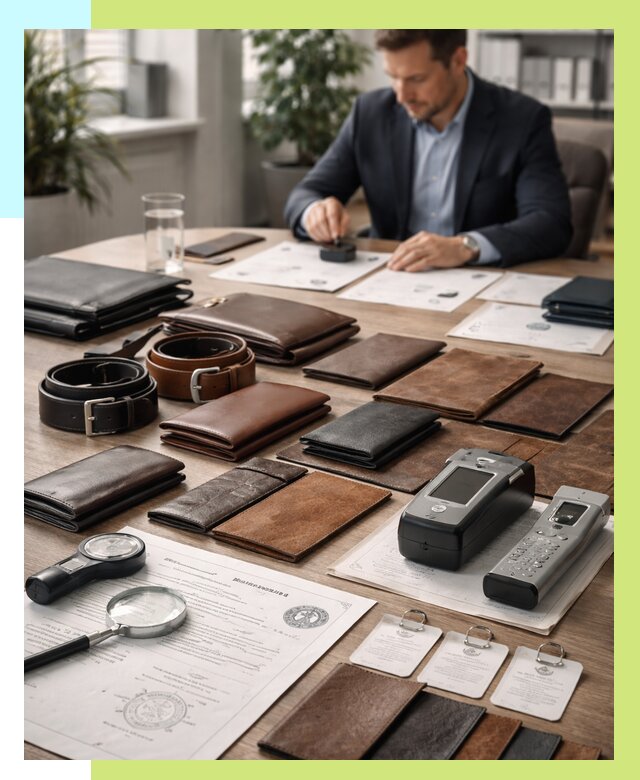 Сертификация кожаных изделий в Кинели от 12226 р. | Алешин-Кнл