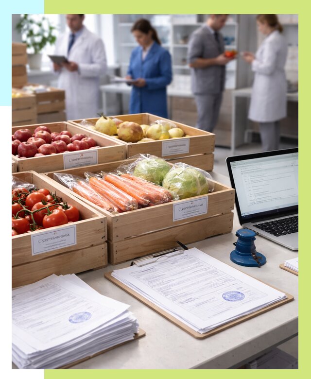 Сертификация овощей и фруктов в Кинели от 8660 р. | Алешин-Кнл