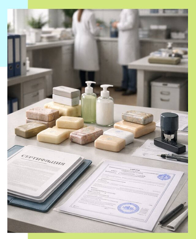 Сертификация мыла и сертификат на мыло в Кинели от 12226 | Алешин-Кнл
