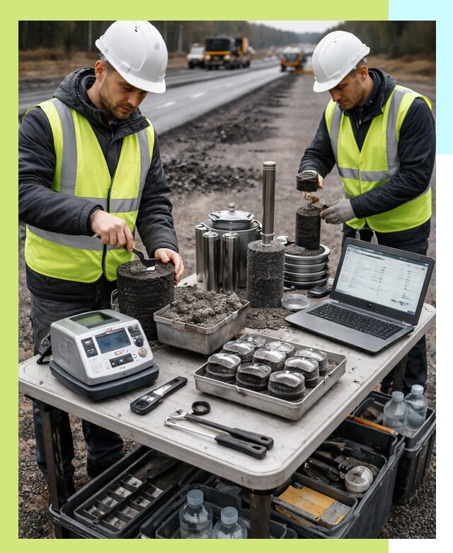 Сертификация асфальта: испытания и подтверждение в Кинели