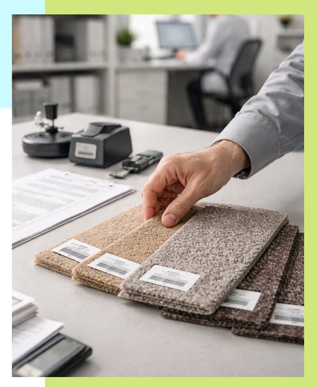 Сертификация ковролина в Кинели от 15282 р., Алешин-Кнл