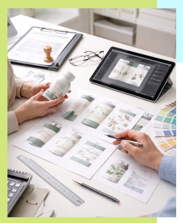 Профессиональная разработка дизайна и текста этикетки продукции в Кинели