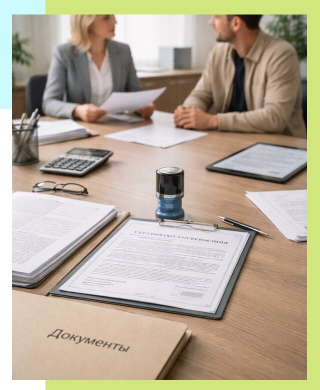 Сертификат соответствия на продукцию в Кинели от 15282 р.|Алешин-Кнл