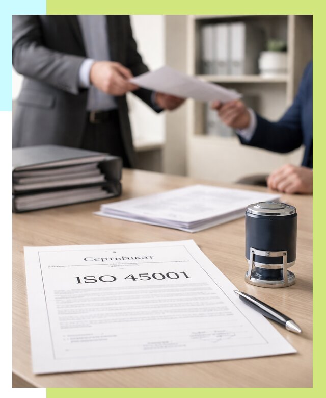 Сертификат ISO 45001 в Кинели под ключ от 45846 р. | Алешин-Кнл