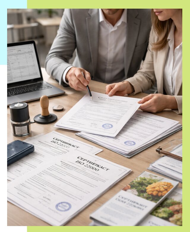 Сертификат ISO 22000 в Кинели от 40752 р. под ключ | Алешин-Кнл